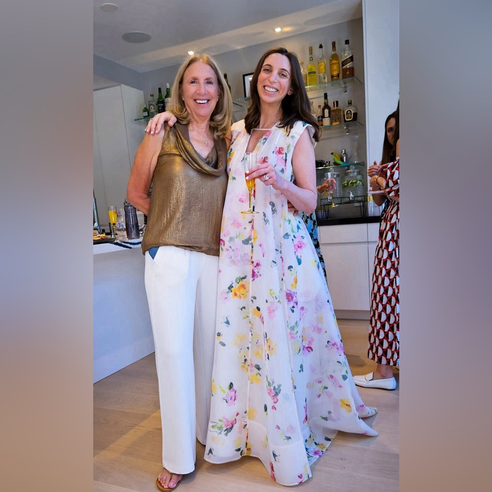 Aje earthen floral organza maxi dress